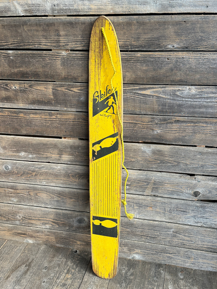 Vintage Skifer Snowboard by Nash - Yellow/Black Original