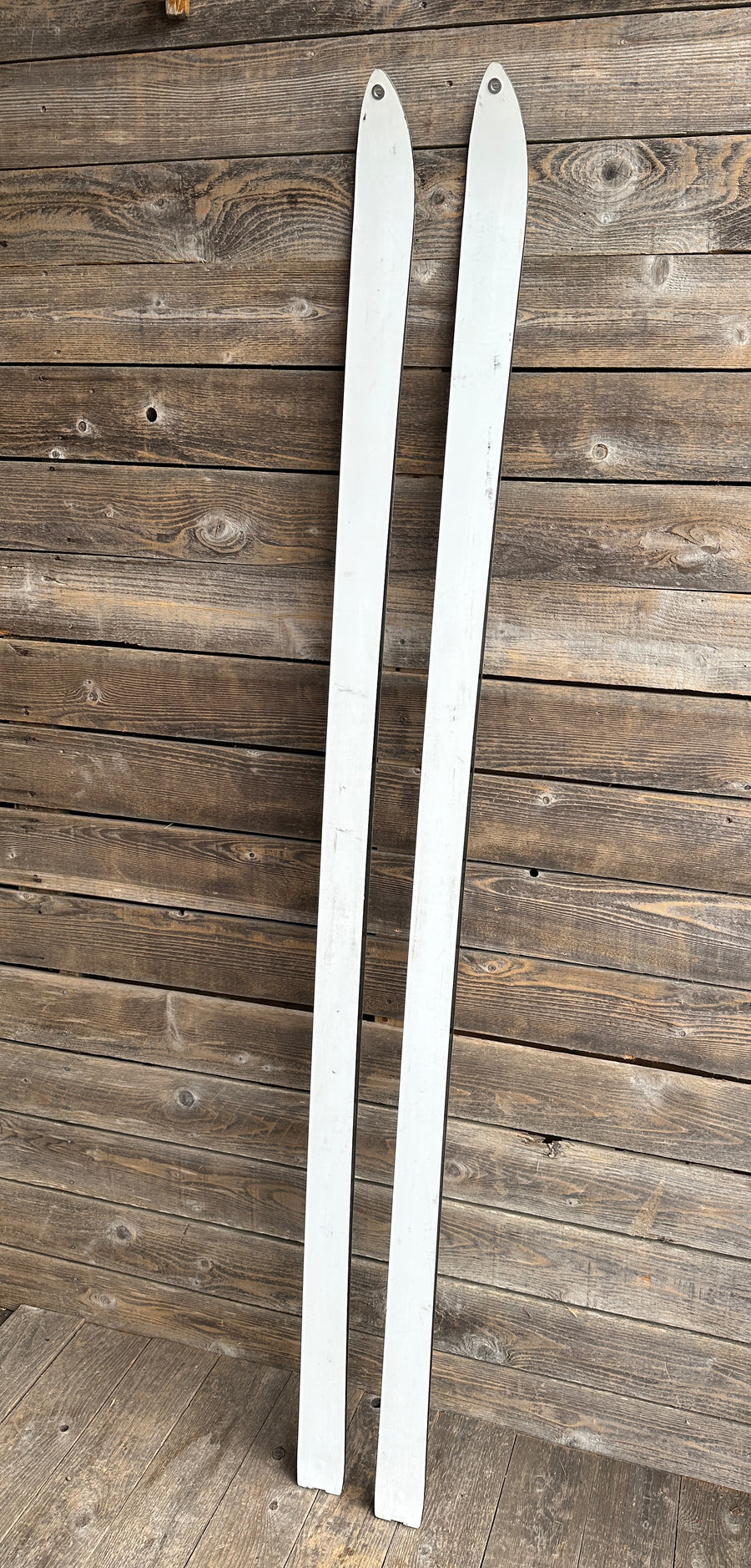 1970s White Canadian Army Skis