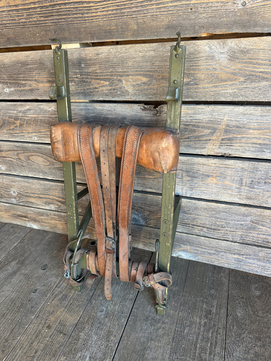Swiss WWII Wooden Frame Backpack
