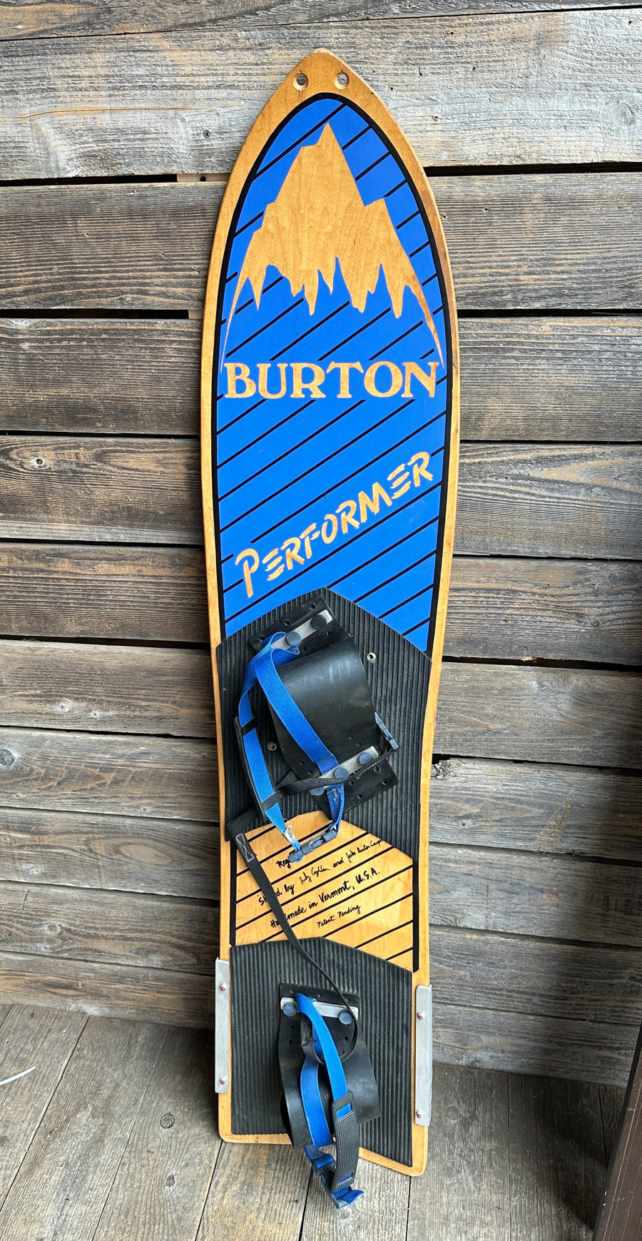 Vintage Burton Performer Snowboard Blue 9-20