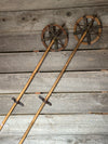 Vintage Bamboo Ski Poles and Antique Hickory Poles