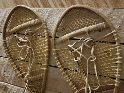 Vintage Wooden Bearpaw Snowshoes