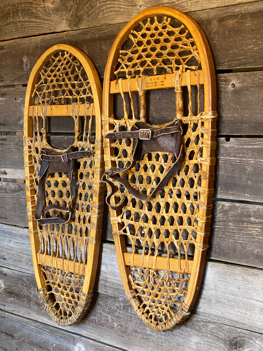 Vintage Canadian Bearpaw Snowshoes