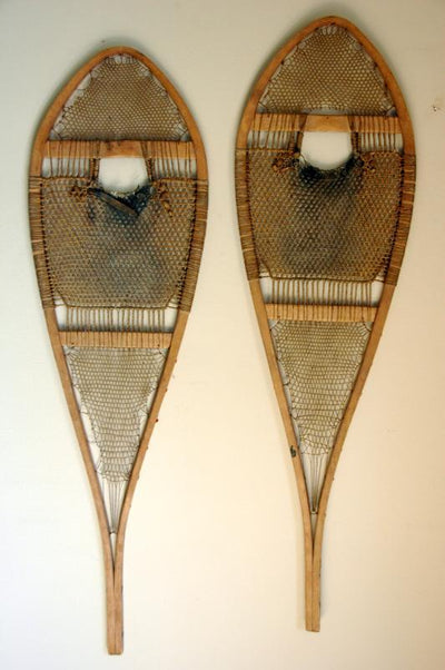 Antique Native American Indian Snowshoes - 50"