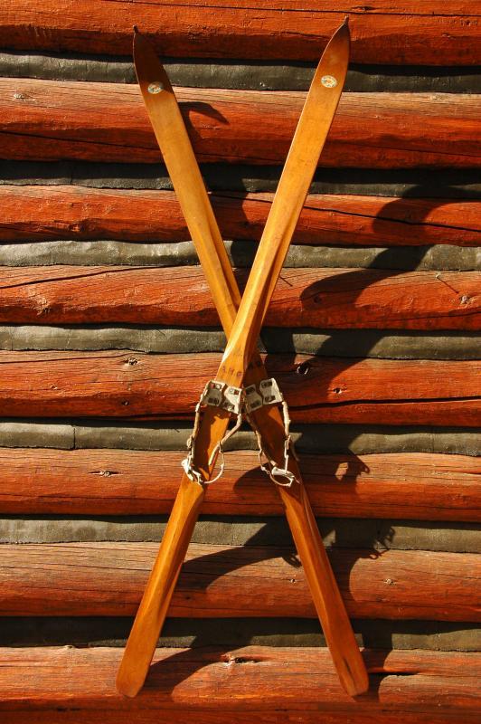 Antique Western Flyer Skis