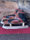 Vintage Britain Leather Hockey Skates