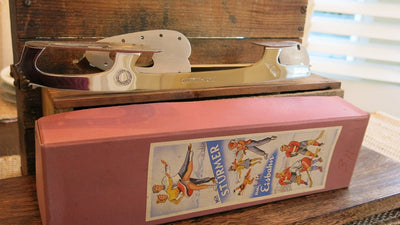 Mit Sturmer Edelstahl Vintage Ice Skates with box