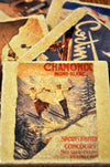 Marble Tile Coasters with Vintage Ski Posters and Photos