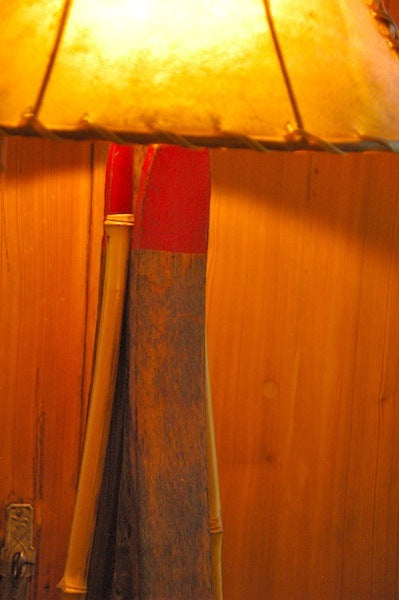 Vintage Child's Ski Floor Lamp