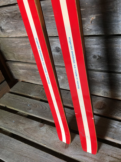 Decorative Wooden Skis - Vintage