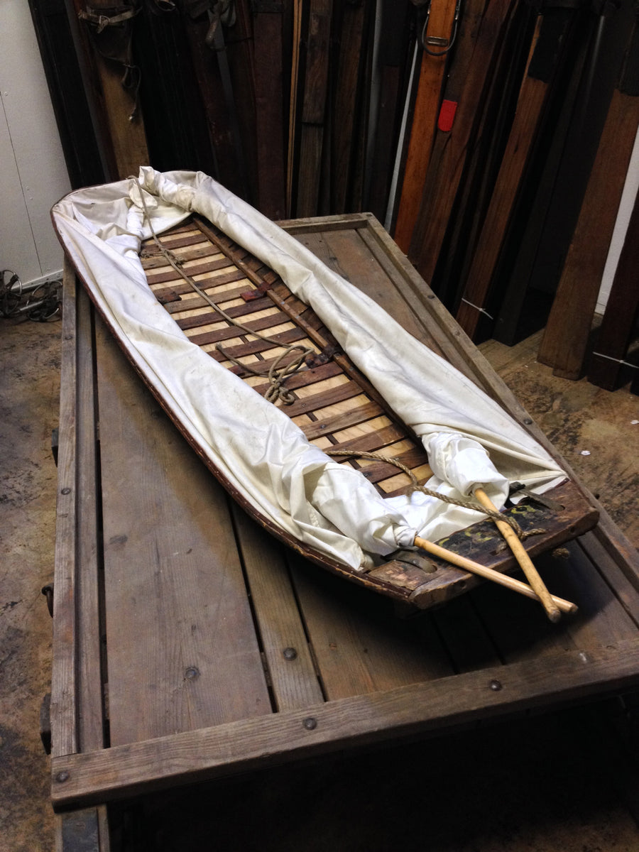 Vintage Swedish Military Rescue Sled - Mountain Original