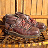Brass Reinforced Square Toe Leather Ski Boots with Steel Heel Kick Plate