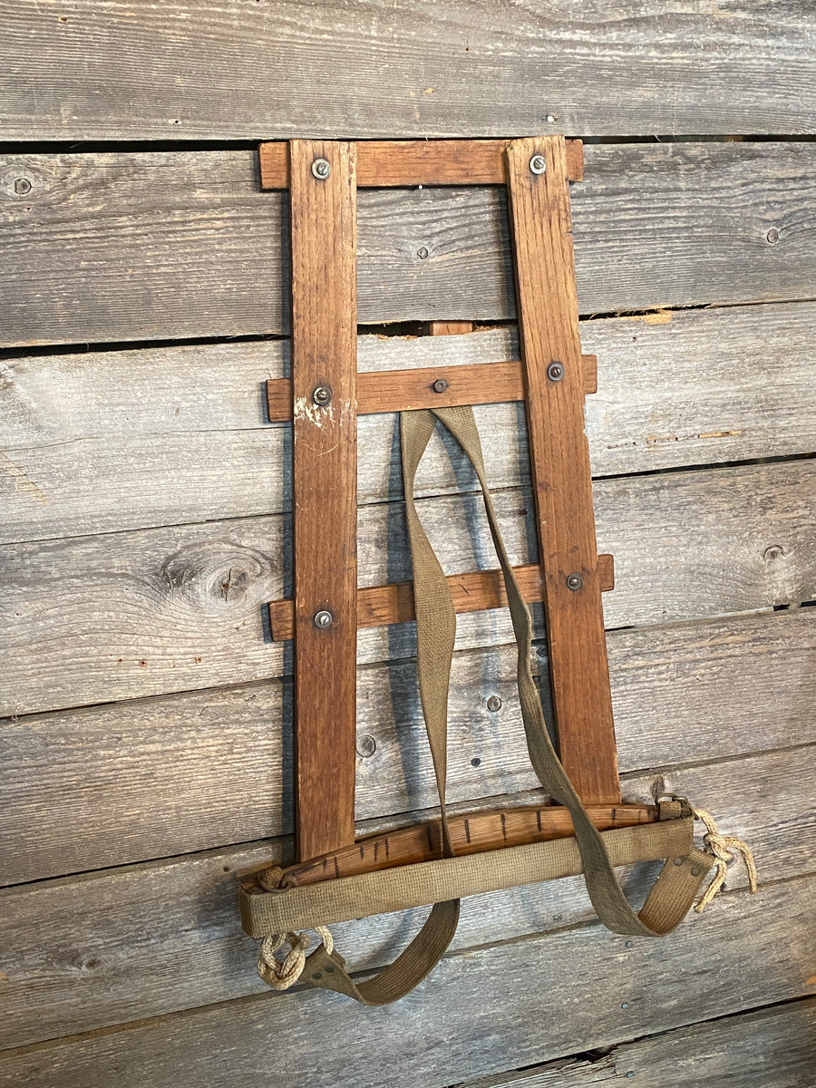 Vintage Wood Frame Backpack