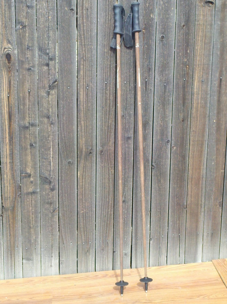 Carbon Fiber - Bamboo Ski Poles - NEW