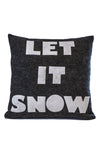 Let It Snow Ski Decor Accent Pillow