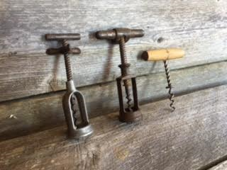 Set of 3 Vintage French Cork Screw Openers