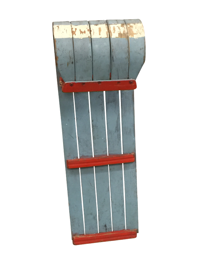 Vintage Childrens Toboggan- Blue Finish