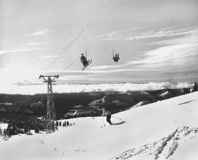Vintage Ski Chair Lift - Mt. Hood Magic Mile Ski Lift