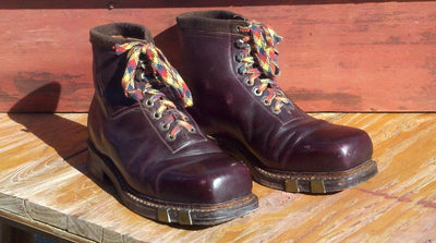 Vintage Ski Boots Square Toe Style