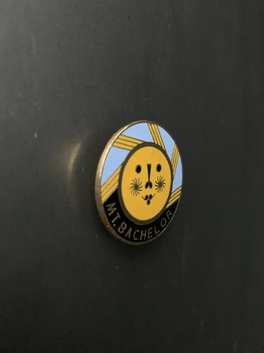 Vintage Mt. Bachelor Ski Pin Magnet