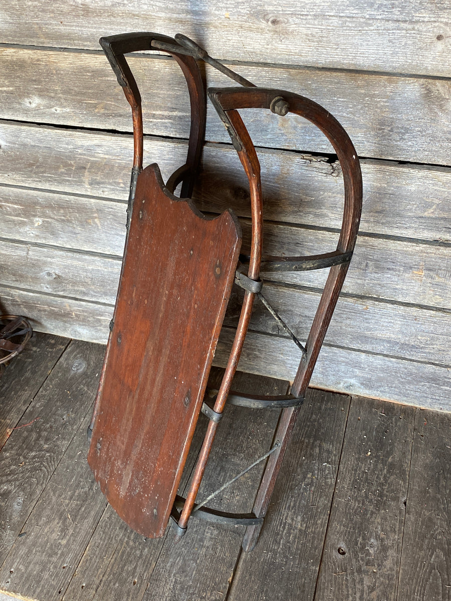 Children’s Vintage Bentwood Sled