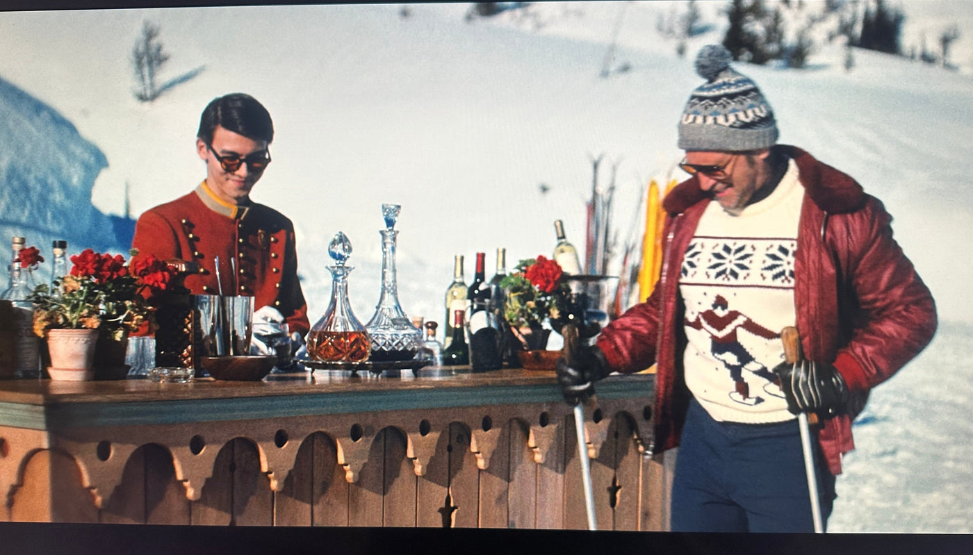 Vintage Skiing Set Decor and Apres Ski Props - Palm Royale - Season 2