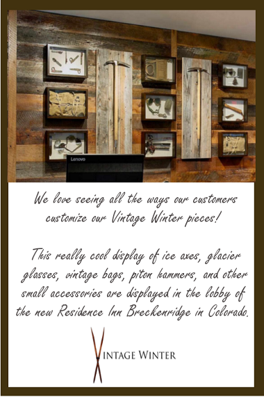 NEW Mountaineering Display at the Residence Inn Breckenridge Colorado