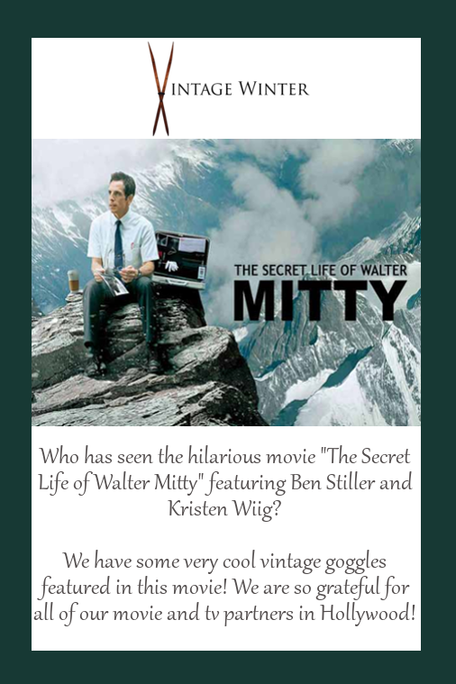 Vintage Winter goggles featured in hit movie 