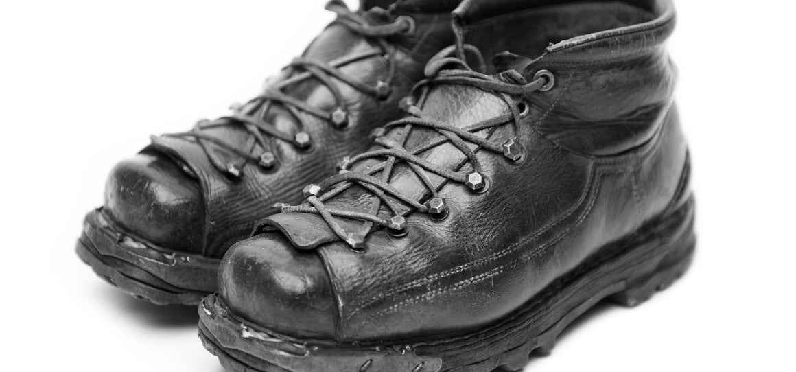 Vintage Leather Ski Boots