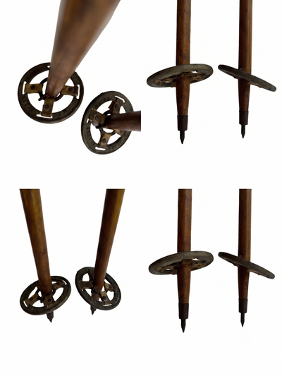 Antique Tubbs Ski Poles, Push Sticks