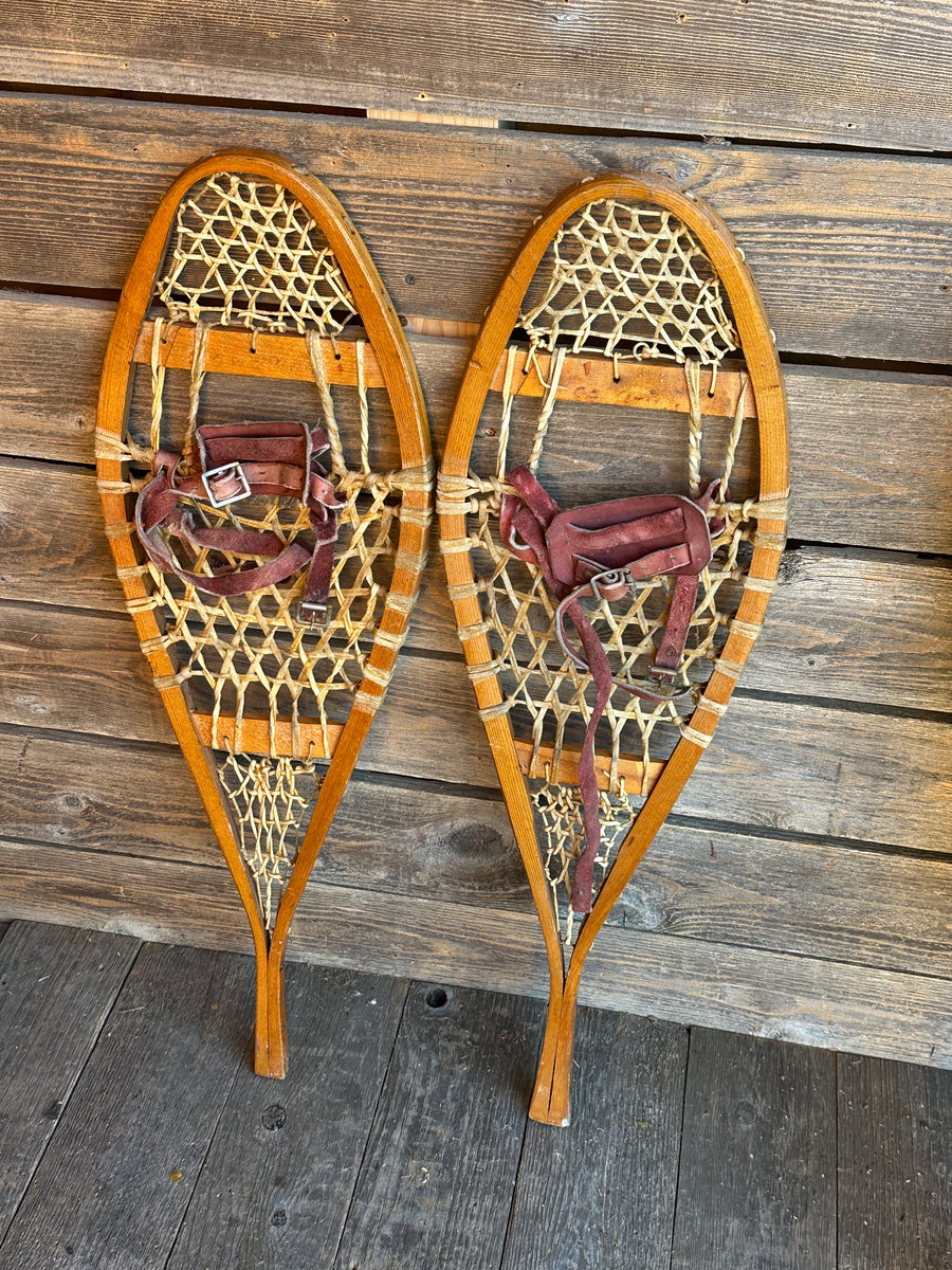 Vintage Child-Sized Canadian Snowshoes