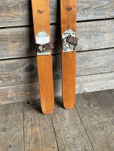 Vintage Withington Children's Skis + Poles - 30"