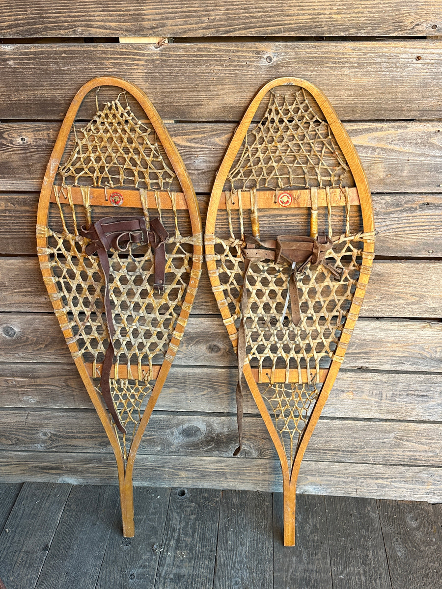 Vintage Wood Snowshoes for Decor