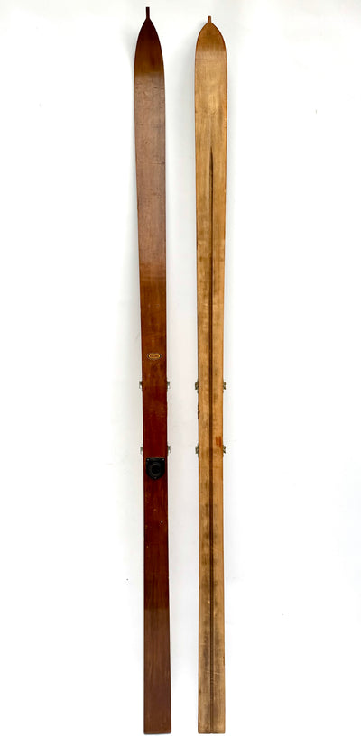 Wooden Lund Record Skis
