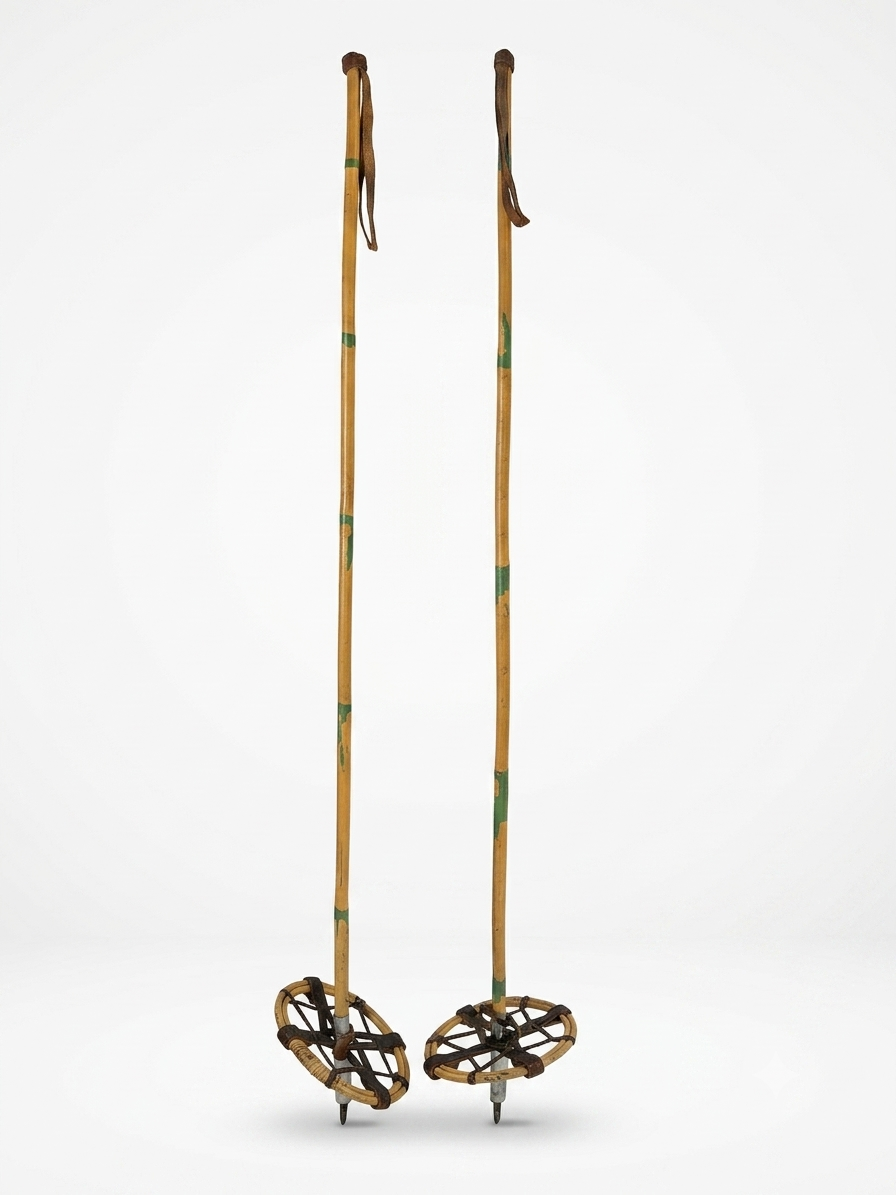 Antique Bamboo Ski Poles
