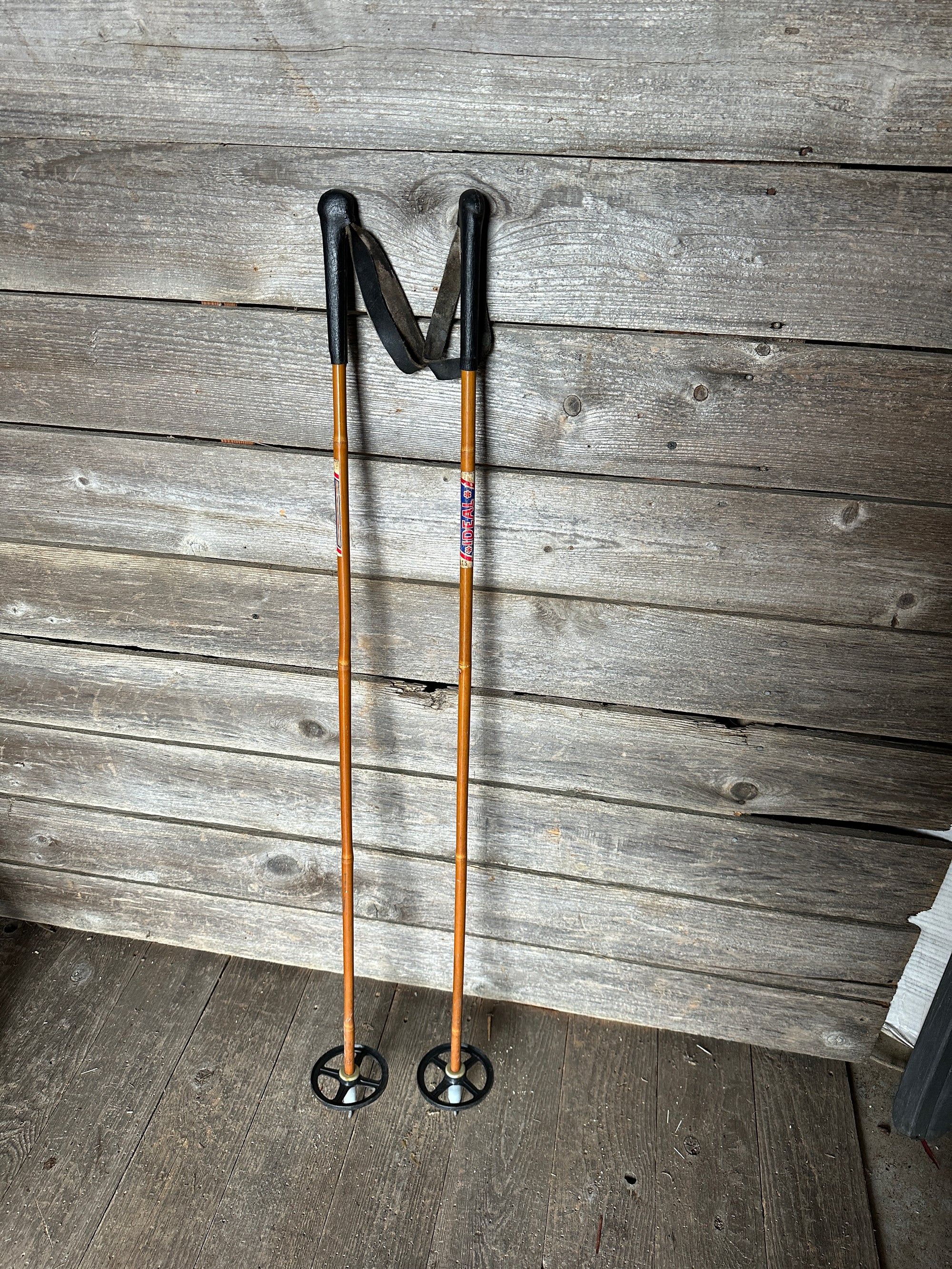 bamboo cross country poles Antique Bamboo Ski Poles