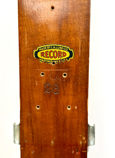 Wooden Lund Record Skis