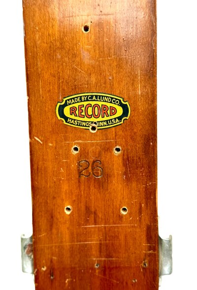 Wooden Lund Record Skis