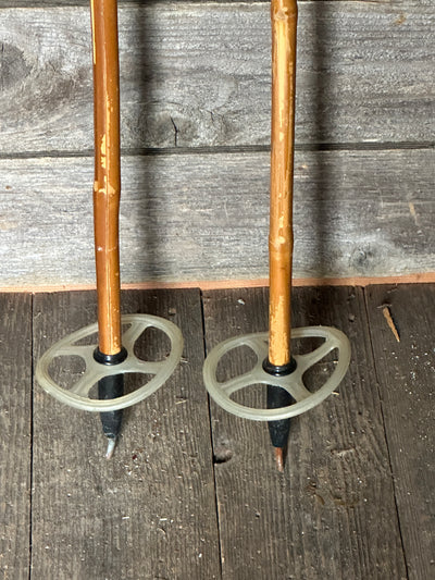 Vintage Bamboo Ski Poles