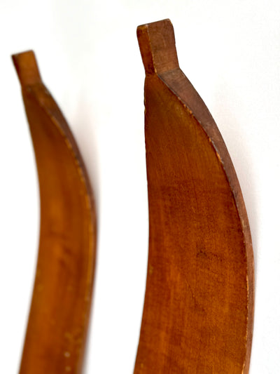 Wooden Lund Record Skis