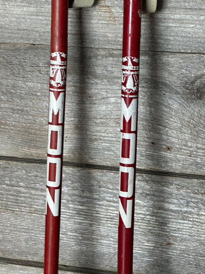 Vintage MOON Bamboo Ski Poles - Sweden