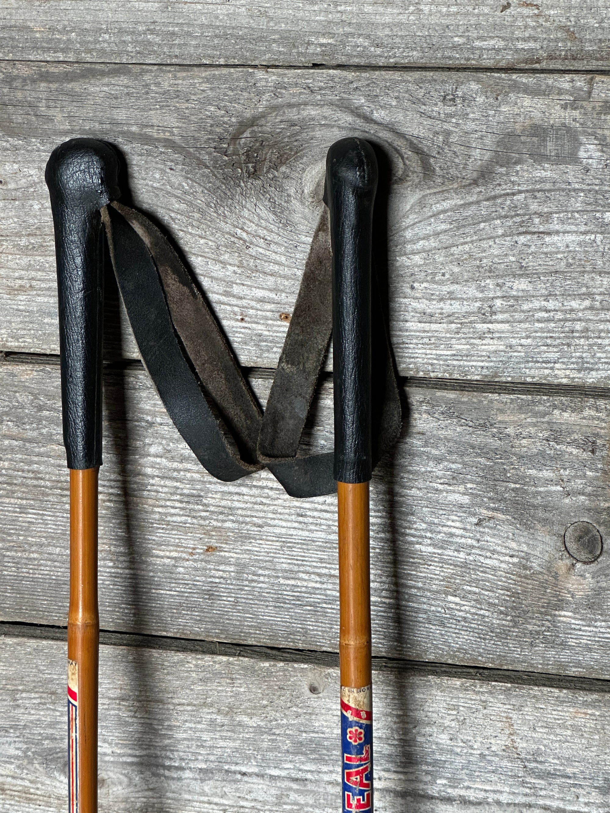 bamboo cross country poles Antique Bamboo Ski Poles