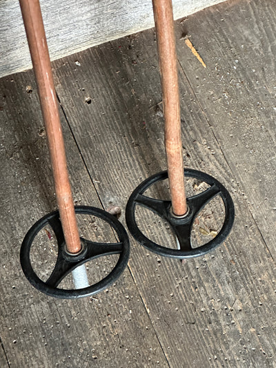 Vintage Bamboo Ski Poles