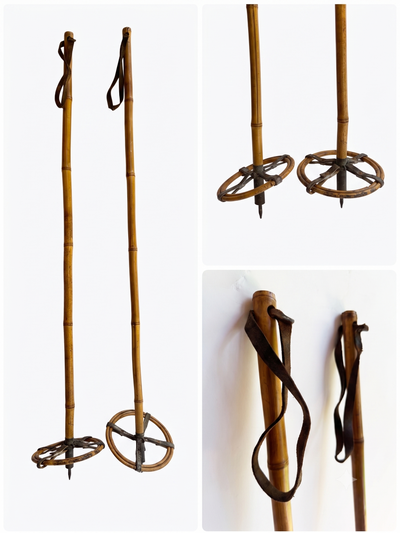 Antique Bamboo Ski Poles