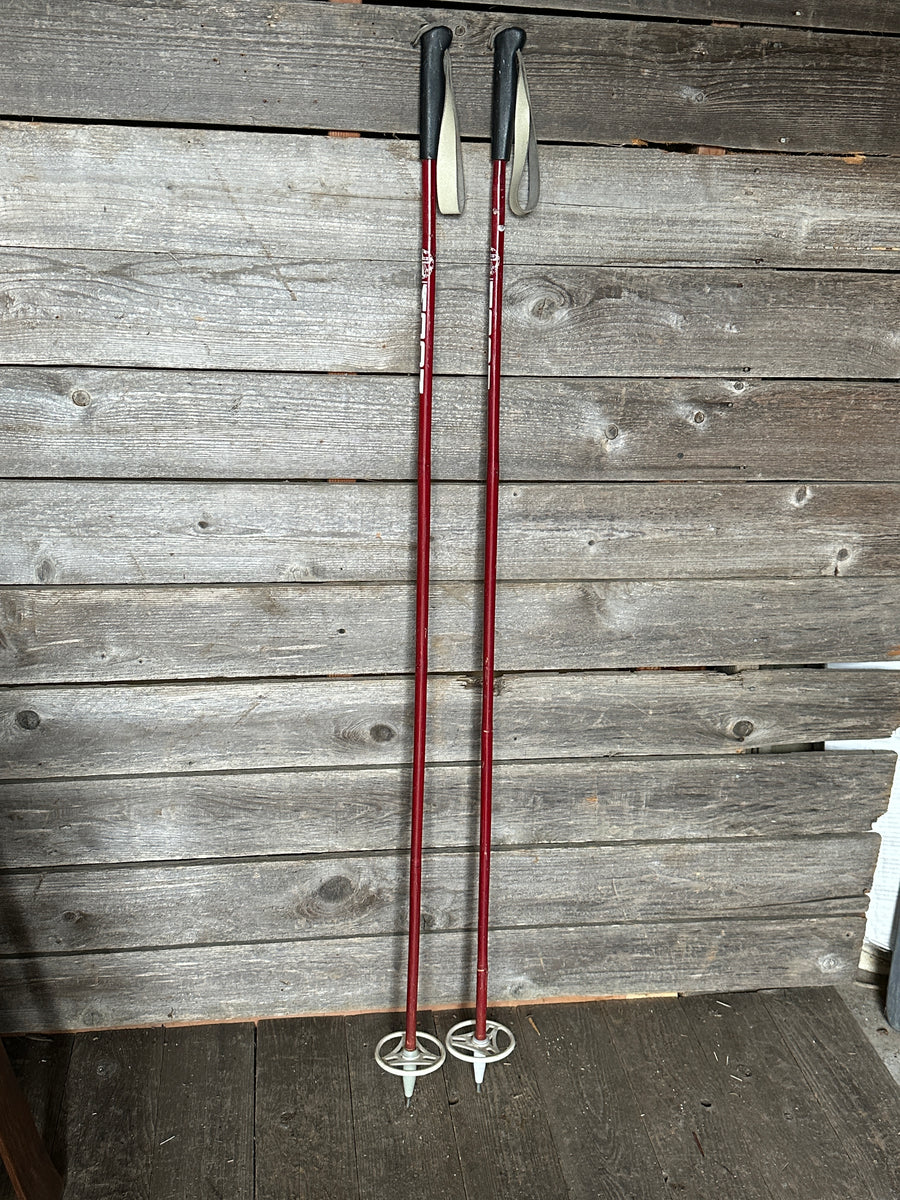 Vintage MOON Bamboo Ski Poles - Sweden