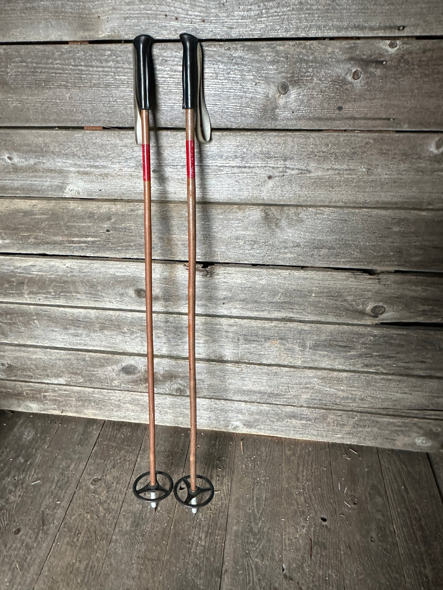 Vintage Bamboo Ski Poles