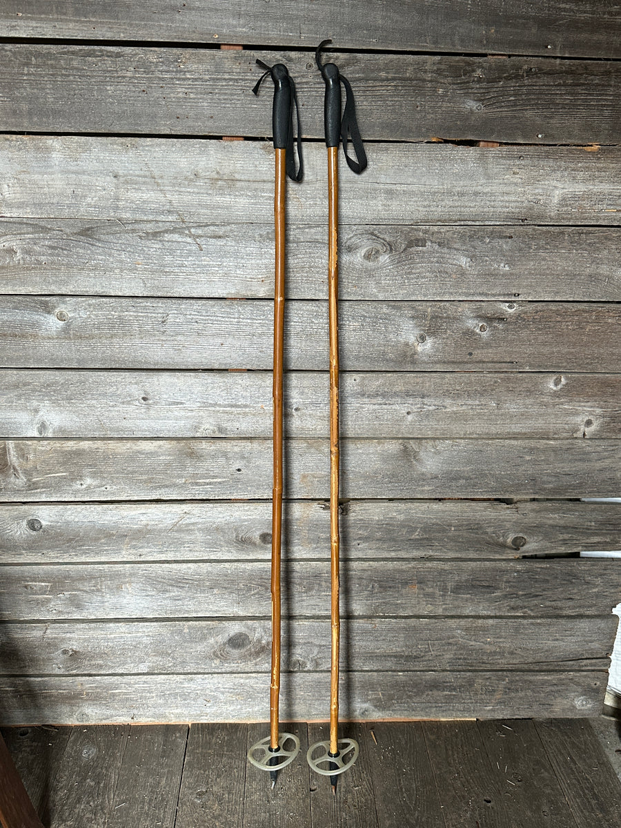 Vintage Bamboo Ski Poles
