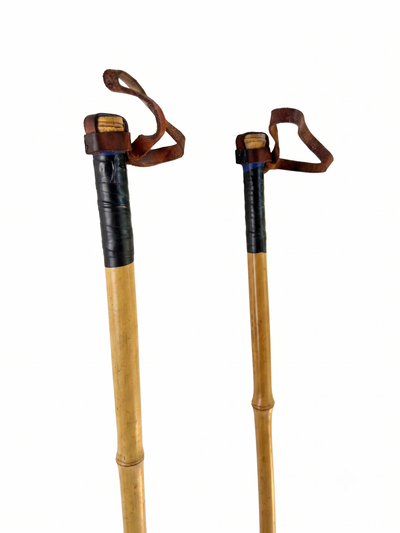 Antique Bamboo Children Ski Poles