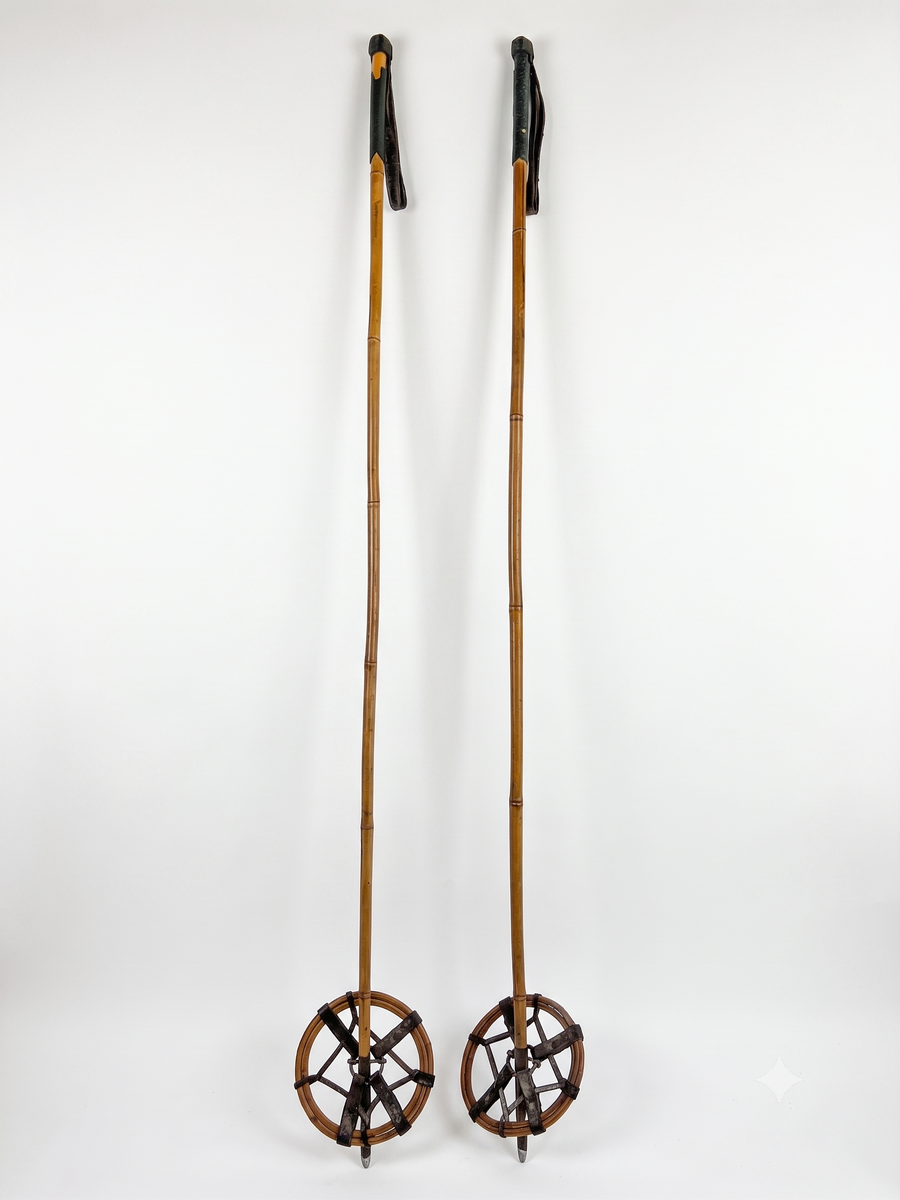 Antique Bamboo Ski Poles
