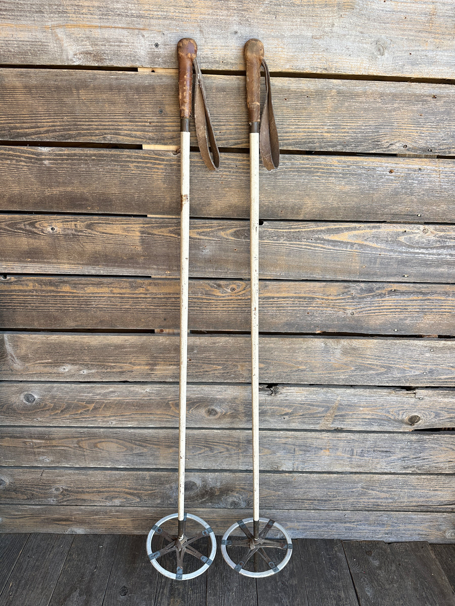 Vintage 10th Mountain Ski Poles